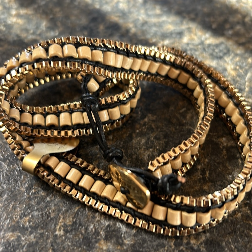Jenny Bird Gypset Triple Wrap Bracelet 22”